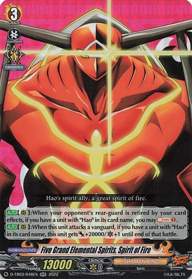 $3.21 • Buy CFV D-TB03/046EN RR Five Grand Elemental Spirits, Spirit Of Fire D-TB03/046EN Va