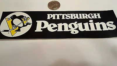 Pittsburgh Penguins Vintage Sticker Decal 2  X 7.5  NHL HOCKEY  • $5.49