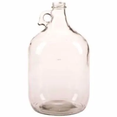 1 Gallon Glass Jug Plate Glass Gallon Clear Glass Jug - Small Carboy For Beer • $18.95