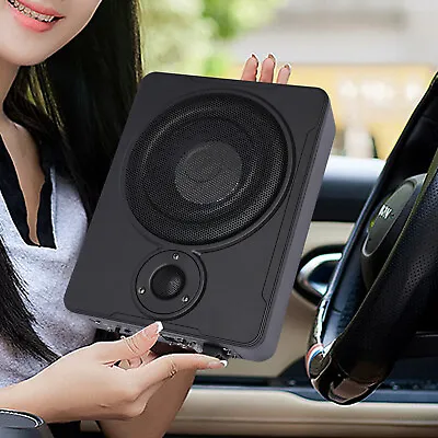 8  Woofers Slim Under-Seat Active Powered Car/Truck Subwoofer Sub W/Amp Kit 600W • $79