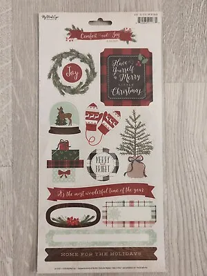 My Minds Eye Comfort And Joy Dani Mogstad Christmas 13 Stickers Scrapbook • $3.99