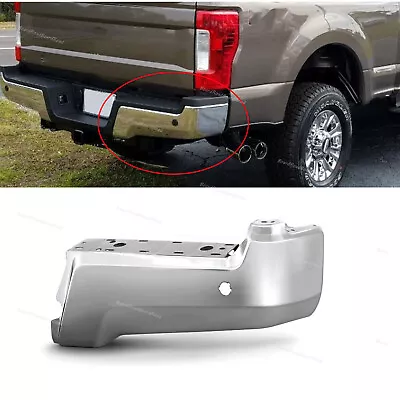 Chrome Steel Rear Right RH Bumper End Fits 2017-2019 Ford F250 F350 W/ Park • $146.29