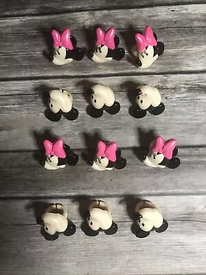 12 Mickey Mouse Minnie Mouse Ring Cupcake Toppers Cake Party Decorations NEW • $6.99