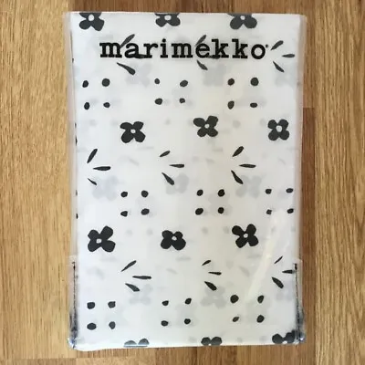 Finnish Modern Marimekko  Kukkaketo  Black/white Pair Standard Pillowcases New • $39.46
