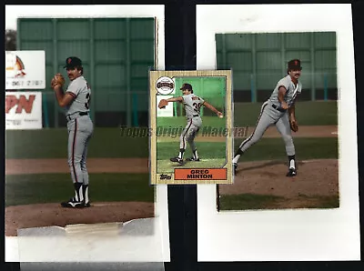 Greg Minton Giants 1987 Topps Original Extra Photos 5x8 Vault Archives PICK • $5.95