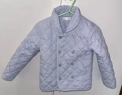 Mintini Baby Boy Coat Jacket Baby Blue Quilted Age 24 Months 2 Years • £5.99