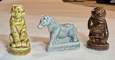 Vintage Wade England Whimsie Tea Tiny Tiger /Horse/Monkey Figurines • $11.95