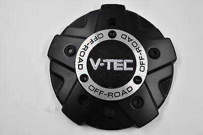 V-TEC Satin Black W/ Machined & Black Ornament Wheel Center Cap Hub Cap C394MB-C • $45