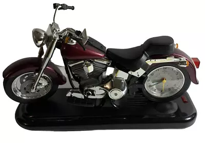 Vintage Motorcycle Alarm Clock W/Lights &Sound Motorcycle Engine Sound Clock • $28.08