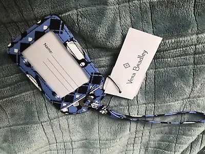 Vera Bradley Luggage Tag ID Penguins Intarsia Blue-NEW!! • $8.99