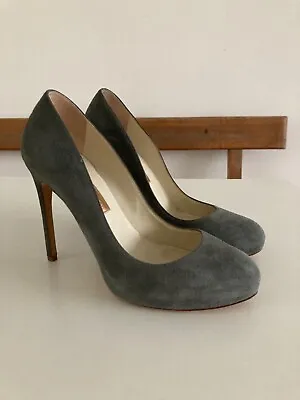 £60 • Buy Grey Suede Rupert Sanderson Court Shoes - Size 4