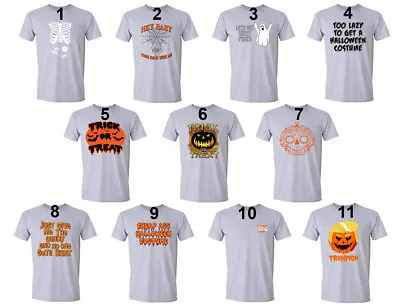 Halloween Costume T-shirt Pumpkin Skull Jack O Lantern Skull Dia Muertos Tshirt • £18.78