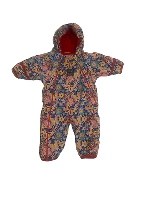 £8.34 • Buy Floral Butterfly Jojo Maman Bebe Waterproof Puddle Suit Splash Suit 0-3 Months