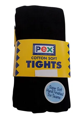 £6.99 • Buy Pex Cotton Soft Sunset One Pair Girl's Tights Colour Black