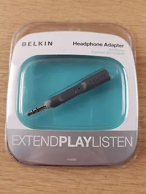 Belkin Mini Aux Extender Cable/Headphone Extension Adapter/3.5mm Android IPhone • £3.99