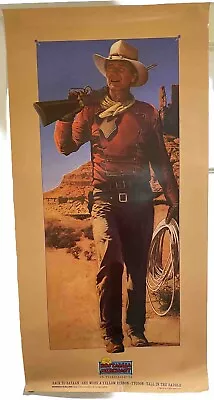 JOHN WAYNE  Nostalgia Merchant Poster 1986 20 In X 40 In • $4.99