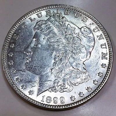 1899 Morgan Silver Dollar Beautiful AU/BU Coin Rare Date • $182.28