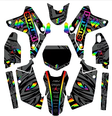 Graphics For 2005-2006 Suzuki RMZ450 RMZ 450 Shroud Decal Kit Sticker Rainbow • $95.99