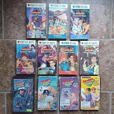 Adventures From The Book Of Virtues Kids VHS PBS Lot Of 7 + 4 McGee And Me Faith • $39.99