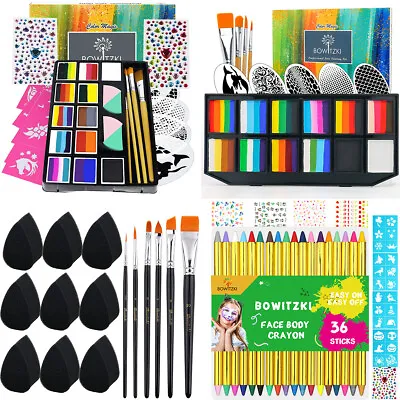 Bowitzki Face Paint Kit Bundle 5 Pack Easter Face Painting Kit For Kids Crayon • £68.39