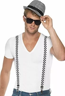£17.66 • Buy Smiffys Ska Two Tone Instant Kit With Braces And Hat