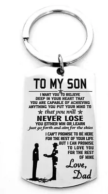 To My SON Love Dad Keychain • $9.21