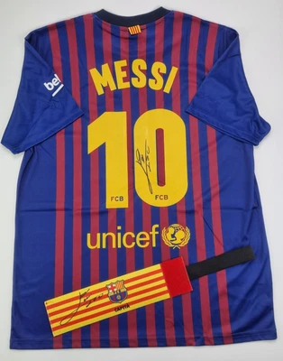 £468.85 • Buy Messi #10 BFC Combo 2 Pieces Hand Signed  1 Jersey + 1 Captain's Bracelet