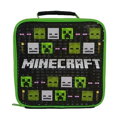 £10.49 • Buy Minecraft Mob Heads Unisex Children's Rectangular School Lunch Bag