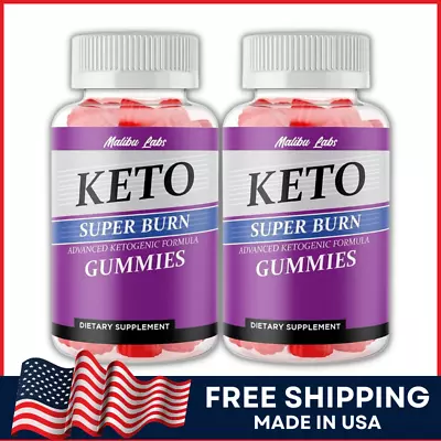 Super Burn ACV Gummies Apple Cider Vinegar 1500mg Fat Burner Gummy 60-Day 2-Pack • $29.72