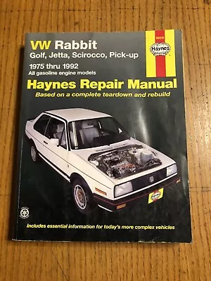 VW Rabbit Pick-up Truck 1975-1992 Shop Service Repair Manual Wiring Diagrams DYI • $19.99