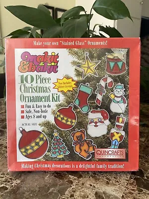 Vintage Sealed In Box MAKIT & BAKIT 10 Piece Christmas Ornament Kit Quincrafts • $59.99