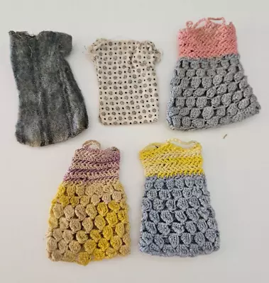 5 Vintage Handmade Doll Clothes  3 Crochet • $14