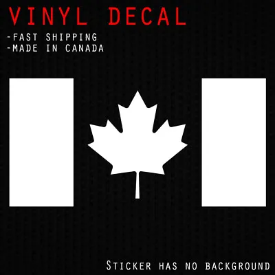 Canada Flag Decal | Maple Leaf Canadian Car Window Door Bumper Vinyl Sticker • $2.45