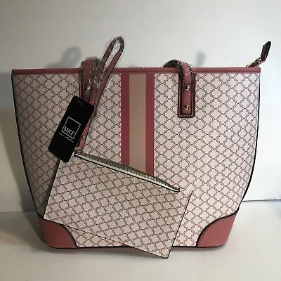 MKF Collection Handbag With Wallet By Mia K  Pink White New W Tags • £52.98