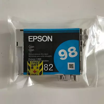 Epson 98 T0982 Cyan Ink GENUINE Sealed For Artisan 700 710 725 730 800 810 835 • $9.95