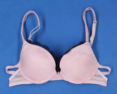 Victoria Secret Underwire Padded Push Up Bra Size 34A #D5047 • $12.99