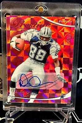 2023 Prestige PINK Holo Xtra Dallas Cowboys MICHAEL IRVIN Autograph AUTO #D /25 • $124.99