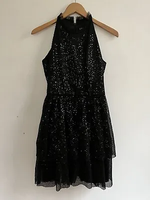 $80 • Buy Shoshanna Black Sequin Dress SZ 0