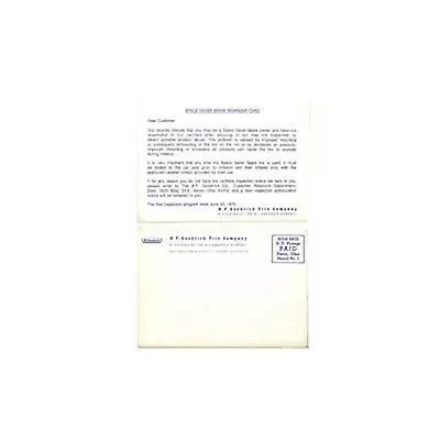 Scott Drake DF-807 Goodrich Space Saver Postcard Fits 68-71 Mustang • $2.92