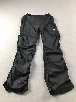 Marika Pants Womens Large Black Jogger Lightweight Windbreaker Cinched Pockets • $11.19