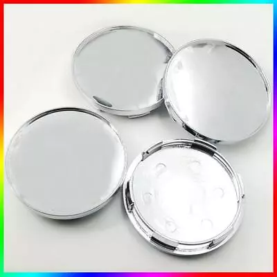 4Pc/Set Silver Universal Chrome Silver Car Wheel Center Hub Caps Covers W/o Logo • $12.08