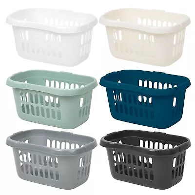 60L Laundry Basket Hipster Style Washing Drying Clothes Storage Linen Tidy Bin • £10.39