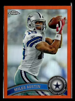 2011 Topps Chrome Orange Refractor #195 Miles Austin Dallas Cowboys • $2