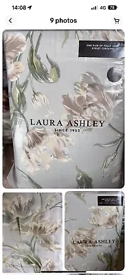 Laura Ashley Gosford Sage Extra Large Curtains New • £110