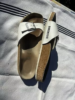 Birkenstocks Madrid White Size  37 • $35