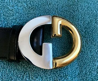 Gucci Classic Black Leather Belt Men - Size 36 Authentic • $210