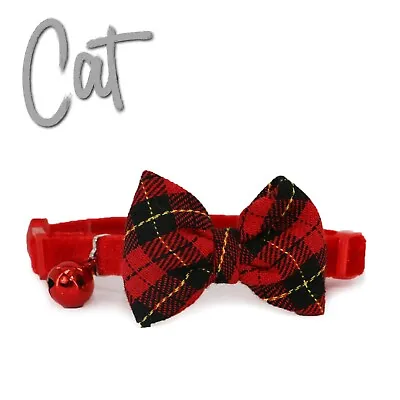 Cat Collar With Bow. 4 Designs & Colours. • £8.75