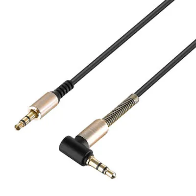 3.5mm 3 Pole Male To 3 Pole TRS Male Coiled Audio Aux Cable • £5.95