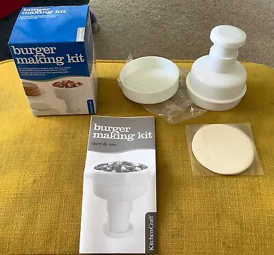 Brand New Burger Press Making Kit With Separating Discs • £1.99