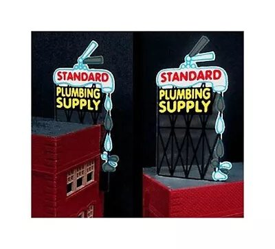 Miller Engineering ~ HO & O Scale ~ Standard Plumbing Animated Billboard ~ 9181 • $28.23